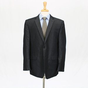 Perry Ellis 48R Gray Solid 2-Button Sport Coat Blazer Jacket O097